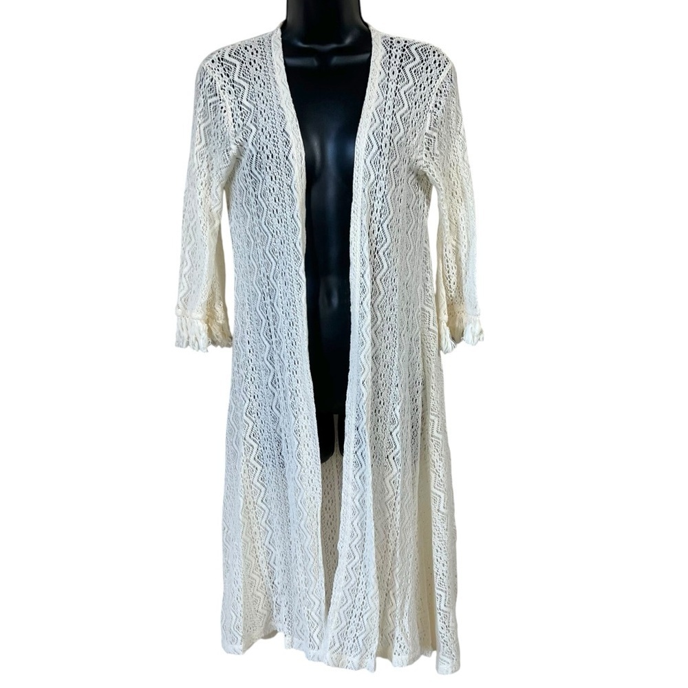 Hollister Long Lace Open Front Duster